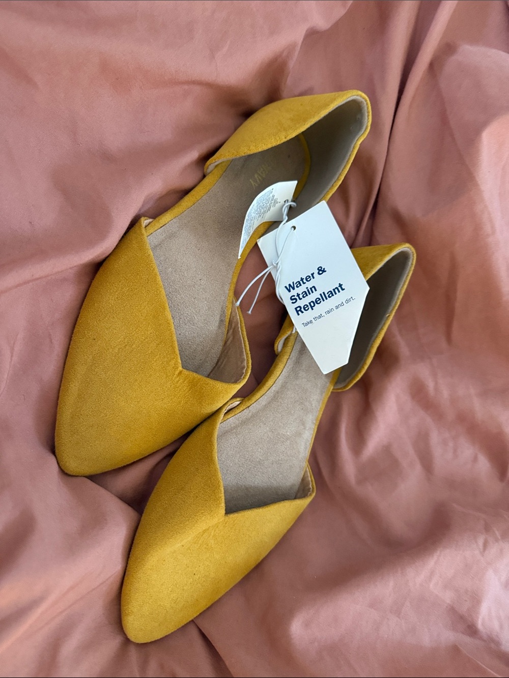 Old Navy Mustard Yellow D'Orsay Flats